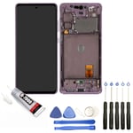 VITRE + ECRAN LCD pour SAMSUNG Galaxy S20 FE 5G VIOLET + OUTILS + COLLE