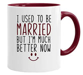 Acen Merchandise Mug amusant Divorce et coffret cadeau pour couple, mari, épouse, petit ami, 325 ml, qualité supérieure