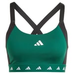 adidas Sport BH power Impact Techfit - Grön/Vit/Svart Dam adult IK6156