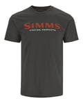 Simms Logo T-Shirt Simms Orange/Char L Behagelig bestselger logo T-skjorte