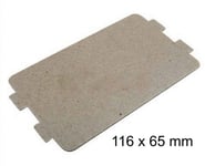 Plaque mica micro onde 116x64 mm 252100100616 PANASONIC SHARP AIRLUX DARTY