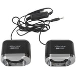 2X(USB 2.0 Notebook Speakers Wired Stereo  Computer Speaker for Desktop8354