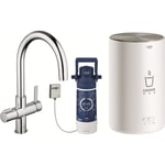 Grohe Red Nordic kjøkkenarmatur med 3 liters tank, krom