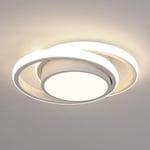 Plafonnier led, Rond Lampe de plafond 32W 2350lm, Moderne Luminaire Plafonnier pour Couloir Coucher Salle de Bains Cuisine Salon, Lumière Naturelle