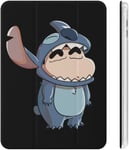 Crayon Shin-Chan Stitch Ipad Case 2020 Matériau Tpu Résistant Aux Chocs Réglage Automatique De L'angle De Veille/Réveil Mignon Transparent Housse De Protection 10.2in