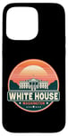 Coque pour iPhone 15 Pro Max White House Washington Souvenir rétro coucher de soleil