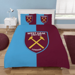 West Ham United King Duvet Cover Set Football Club Sky