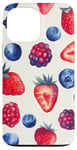 Coque pour iPhone 13 Pro Max Coque Téléphone Motif Fruits – Fraises & Myrtilles