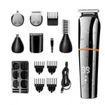 Rasoir electrique INN® 6 en 1 100 minutes d'utilisation continueapplicable hommes rechargeable tondeuse barbe nez brosse nettoyage