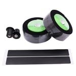 KDHJY Dual Colors Bicycle Handlebar Tape Star Fade Race Bike Bar Tape Cycling Road Bike Waterproof PU Tape Wrap (Color : Black Green 2)