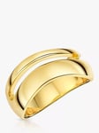 Jools by Jenny Brown Double Row Wave Ring, Gold