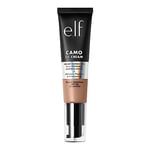 e.l.f. Camo CC Cream, Fond de teint correcteur de couleur à couverture moyenne à complète avec SPF 30, bronzage 415 C, 30 g