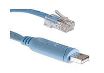 Adaptateur de câble Console Cisco Micro USB vers RJ-45 pour routeurs à Services intégrés Cisco 1101 et 1109, Garantie limitée de 90 Jours (CAB-CON-USBRJ45=)