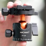 K&F Concept 28mm Tripod Ball Head 360° Panoramic, Low Profile Ball Head with and