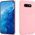 Hsp Coque Rose Compatible Avec Samsung Galaxy S10e | Étui En Silicone Tpu De Qualité Supérieure | Pour Le Chargement À Induction | Résistant Aux Rayures Et Aux Chocs | Surface Mate | Mince