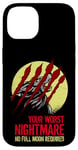 iPhone 14 Bloody Scratches Nightmare Full Moon Howling Wolf Werewolf Case