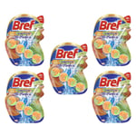 Bref Lot de 5 Blocs WC 50g  Switch Pomme Pêche  Produit Nettoyant Détartrant