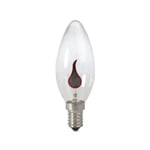 Glödlampa flicker flame 80 lumen E14 5W