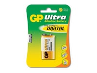 Gp Batteries Ultra Alkaline 9V, Engångsbatteri, 9V, Alkalisk, 9 V, 1 Styck, 5 År