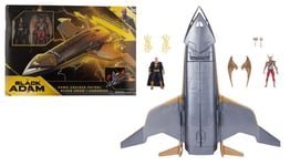 Black Adam Hawk Cruiser Patrol Plane  Includes and Hawkman Action Figures