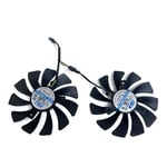 2 pièces/ensemble HA9010H12F-Z ventilateur GPU,pour gelée GTX 1660,1660 SUPoll,1660 TI VENTUS XS C,gelée RTX 2060,2060 SUPolLVENTUS XS C ventilateur de carte vidéo - Type FAN-XY-D09010SH