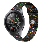 Silikonarmband Huawei Watch GT 4 46mm svart strössel