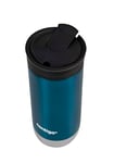 Contigo Huron Snapseal Travel Mug | Stainless Steel Thermal Mug | Vacuum Flask | Leakproof Tumbler | Coffee to Go Mug with BPA Free Easy-Clean Lid | Blueberry | 470 ml