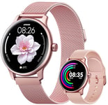 JOYROOM Montre Connectée Femme avec Appel Bluetooth 5.4 [Bracelet Magnétique] Smartwatch 1.32" HD Montre 100+ Sportifs, Sommeil, Fréquence Cardiaque, SpO2, Calories, IP68 pour Android iOS