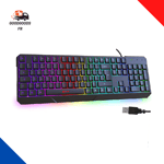 Clavier Gamer AZERTY FR - Nouveauté 2023 - Silencieux USB - Clavier Filaire