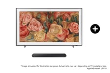 Samsung 55" The Frame QLED 4K Smart TV (2024) and S50B S-Series Lifestyle Soundbar Phantom Black