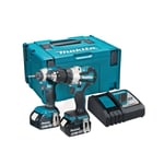 Makita DLX2507TJ 18v Cordless Brushless Twin Pack 2 x 5.0ah Batteries + Charger