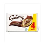 Galaxy Milk Chocolate Bars, Chocolate Gift, Movie Night Snack, Sharing Pack 4 x 42g