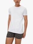 HUGO Plain Cotton T-Shirt, Pack of 2, White