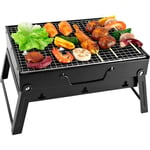 Barbecue Portable Mini Barbecue à Charbon Pliable BBQ Grill Barbecue Démontable de Table pour Jardin, Balcon, Voyage, Camping