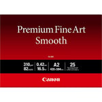 Canon Premium Fine Art Smooth FA-SM1 - fotopapir - glatt - 25 ark - A2 - 310 g/m²