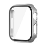 Glas+ Cover För Apple Watch case 9 8 7 6 SE 5 iWatch Tillbehör Skärmskydd Apple Watch Series 45mm 41mm 44mm 40mm 42mm 38mm Ljust silver Bright silv Bright silver 45mm series 7 8 9