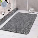 COSYLAND Tapis de Douche antidérapant 40 x 80 cm – Tapis de Douche antidérapant avec écoulement – en PVC et uffa Souple – Tapis de Bain à séchage Rapide – Blanc + Noir