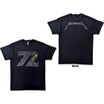 Metallica Unisex T-Shirt: 72 Seasons Charred Logo (Back Print) (XX-Large)