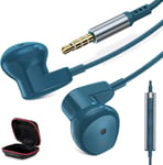 Écouteurs pour Redmi Note 13 Pro/12/11/10S/14C, Ecouteur Intra-Auriculaires Casque 3,5 mm Écouteur Filaire avec Micro, Casque Antibruit Ecouteur pour Samsung A15/A05s/A25, pour Chromebook/PC