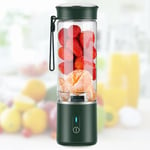 Portable Blender, BlumWay Hand Smoothie Travel Blender Cup, Fruit Mixer, 7.4V Motor Mini Blender for Fruit Juice,Milk Shakes,Baby Food, 400ML, Rechargeable,New Sharp 6 Blades for Great Mixing