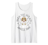 Bark The Herald Angels Sing, Christmas Dog Carol Singer Tank Top