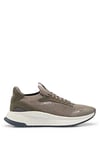 BOSS Mens TTNM EVO Slon TTNM EVO Trainers with Ribbed Sole Size 9 Dark Green