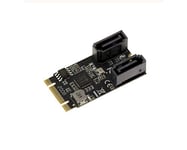 KALEA-INFORMATIQUE Carte contrôleur M.2 (M2 NGFF) Type PCIe M ou B+M Key 2 Port SATA 3.0 6Gbps avec Chipset JMB582