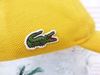 LACOSTE Baseball Cap Mens Guepe Pique Cotton Hat Golden-Yellow Caps BNWT R£60