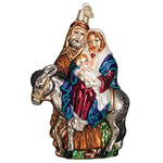 Old World Christmas Spiritual Gifts Glass Blown Ornaments for Christmas Tree Flight to Egypt