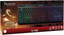 Clavier filaire à membrane SPELHEIM Konix Drakkar / Vendeur Pro Français