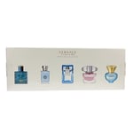 Versace Miniatures Gift Set for Her 3x 5ml EDT for Him 2x 5ml EDT