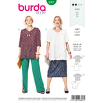 Burda 6307 - T-skjorte EUR: 46-60, US: 20-34