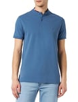 Tommy Hilfiger Men Short-Sleeve Polo Shirt Slim Fit, Blue (Blue Coast), S