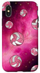 Coque pour iPhone X/XS Volleyballballon-rose esthétique femmes filles